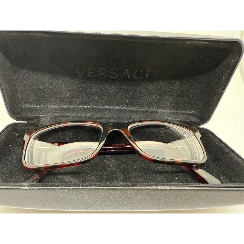 Versace Eyeglasses 3152 518 53-17-140 Full‎ Rim Case, Microfiber Pouch & Cloth